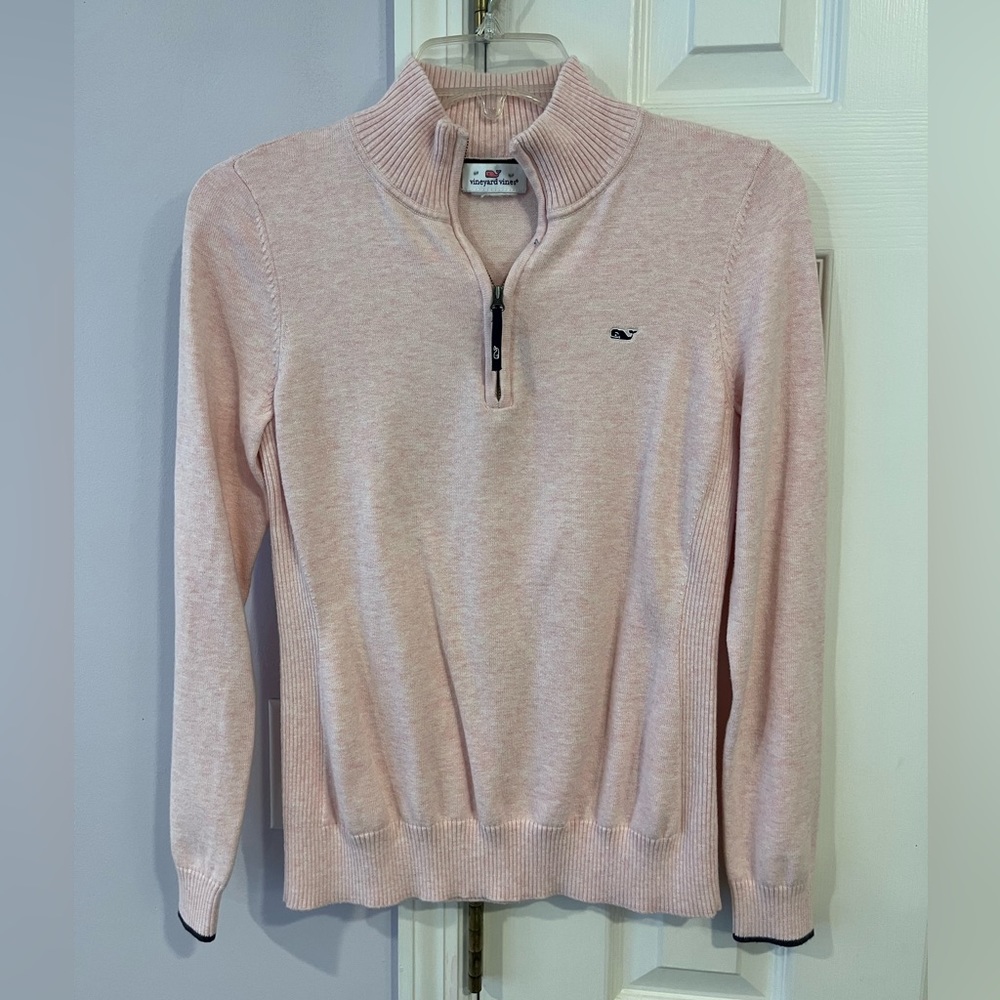 Vineyard Vines 1/4 Zip Woman’s Pullover Sweater Size: Small Color: Pink